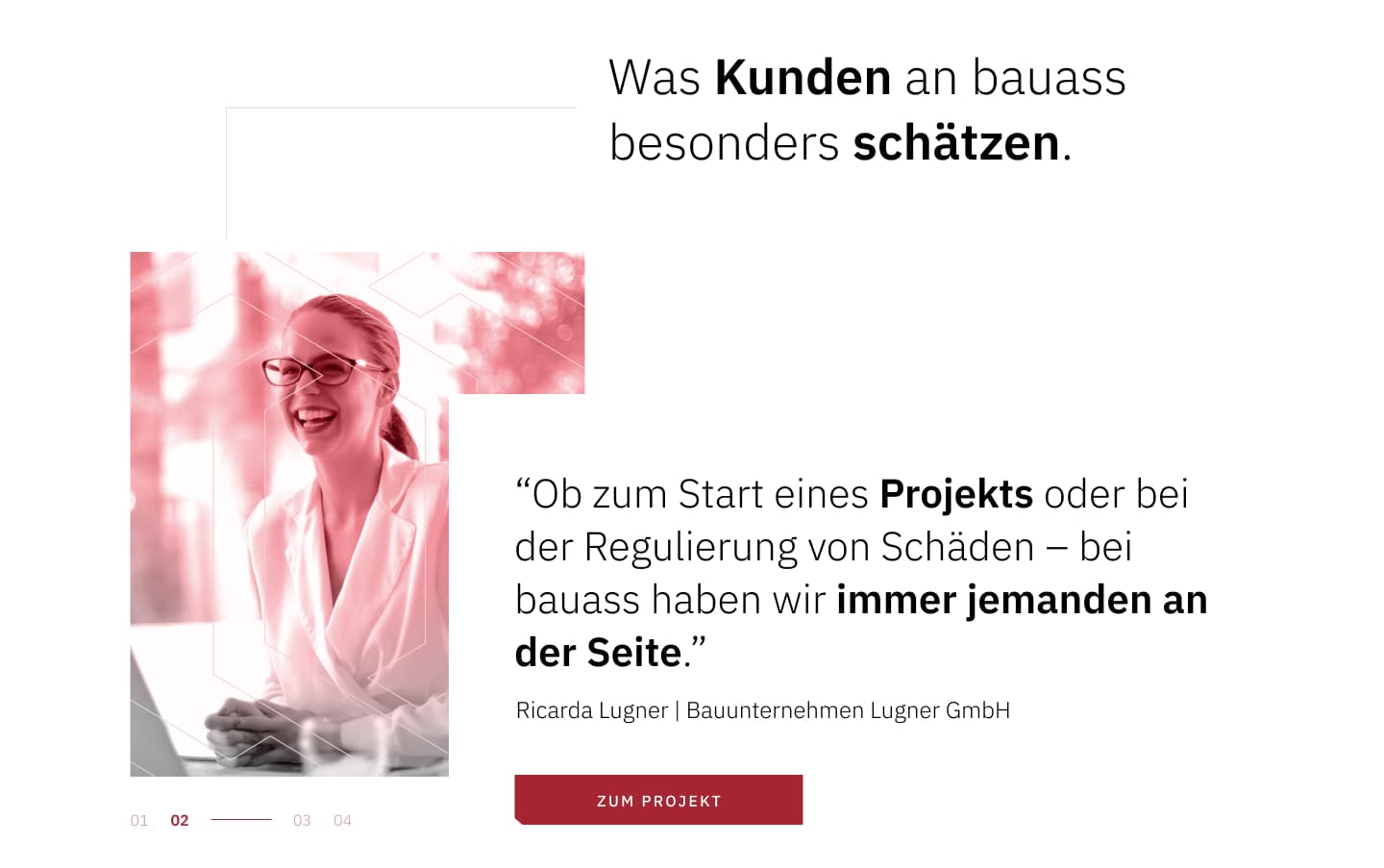 Ricarda Lugner vom Bauunternehmen Lugner berichtet über ihre Erfahrungen mit bauass