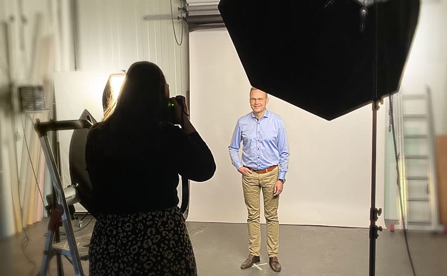 Professionelles Fotoshooting für die Employer-Branding-Kampagne der Grafschafter Nachrichten im Studio