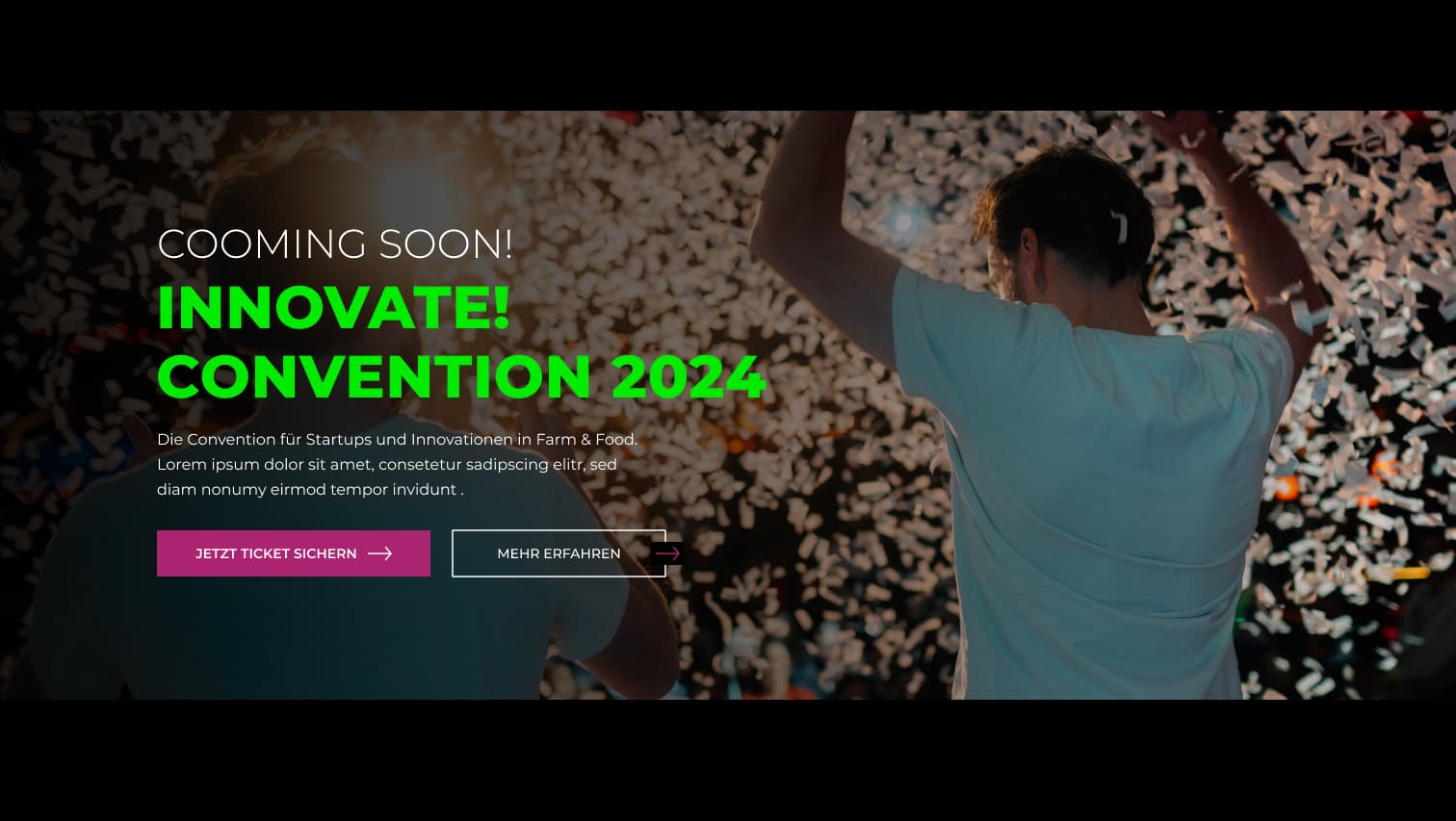 Website-Teaser der Seedhouse-Plattform für die Innovate! Convention 2024