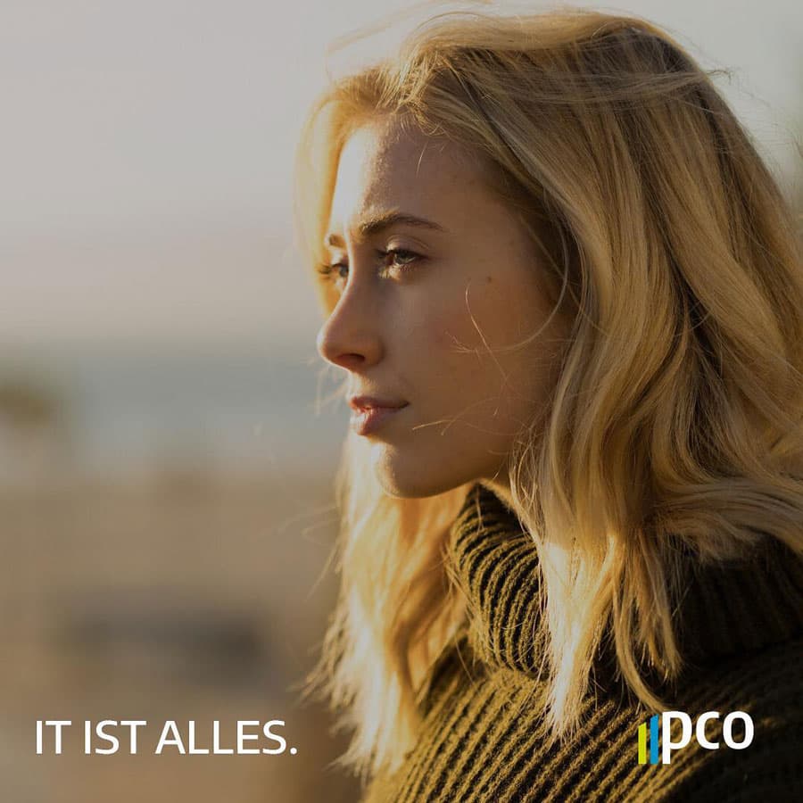 IT IST ALLES - Claim der neuen pco-Marke