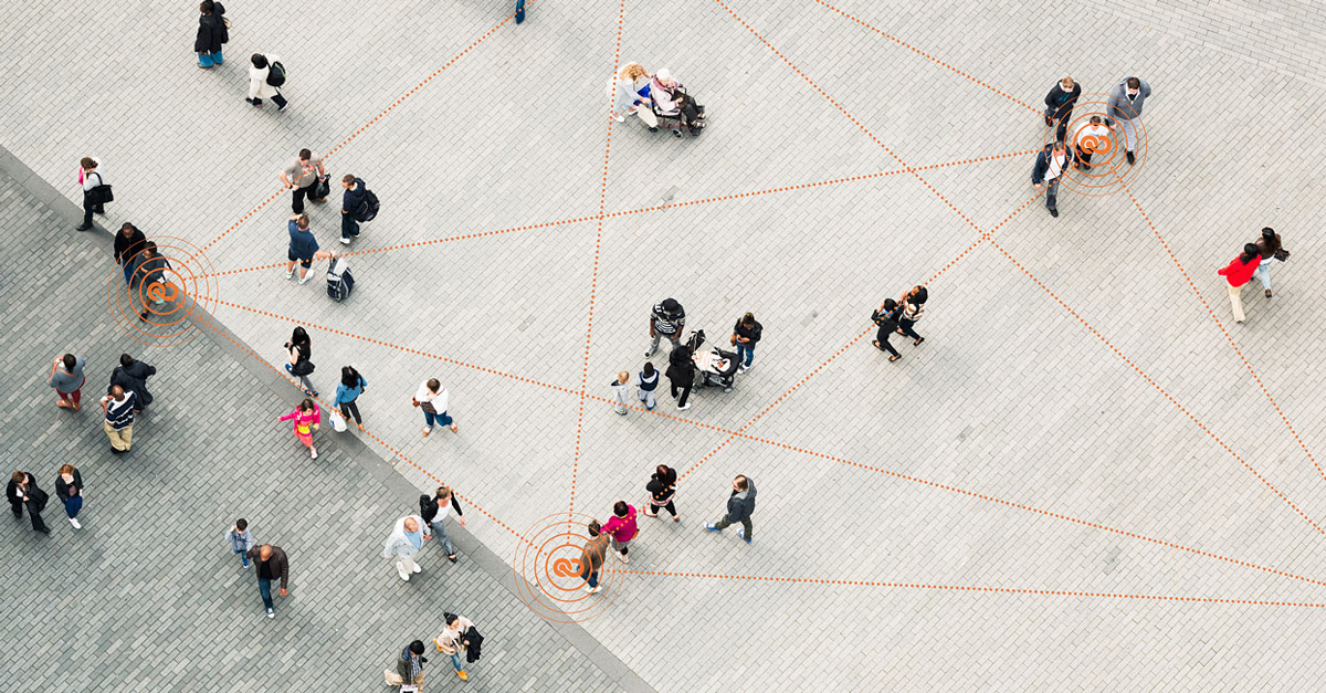 Menschen Verbindung KEYCO Tracking