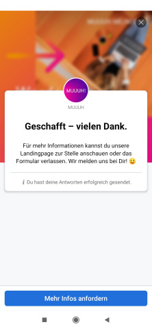 Bewerbung insta