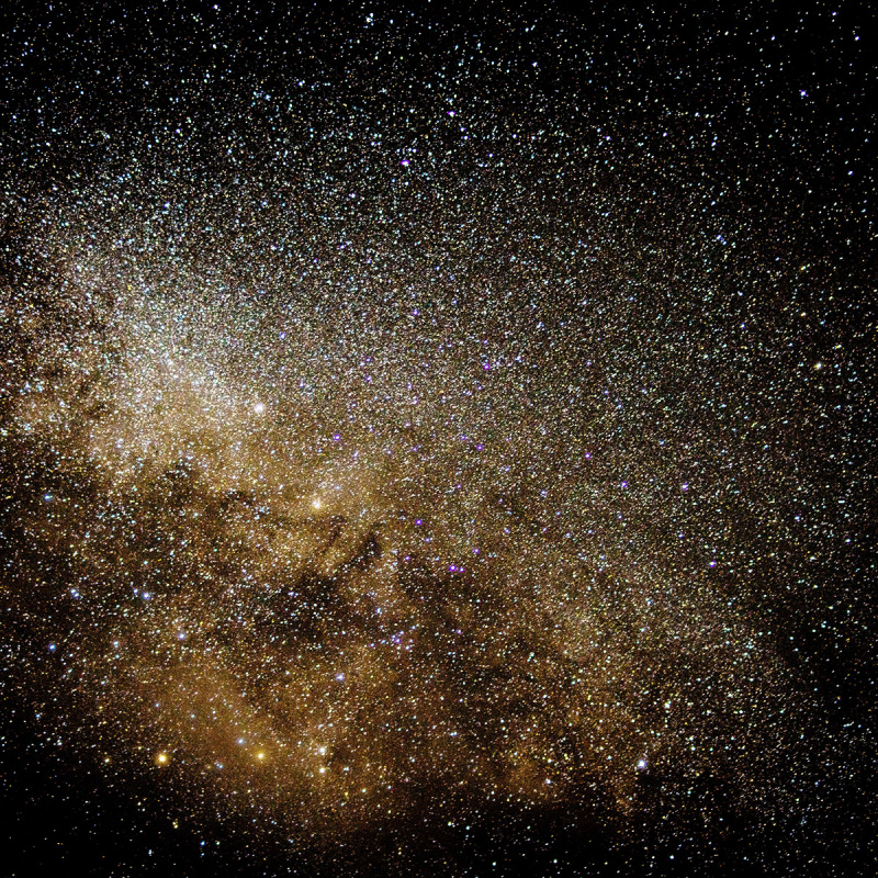 Sternenhimmel einer großen Galaxie in der Nacht
