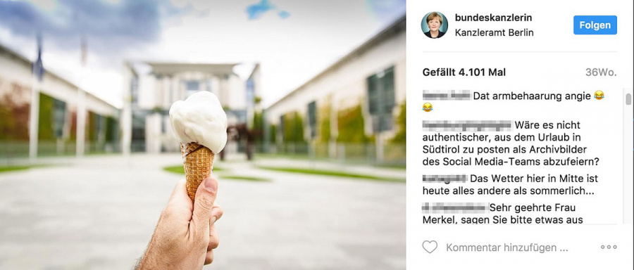 community-management-instagram-bundeskanzlerin