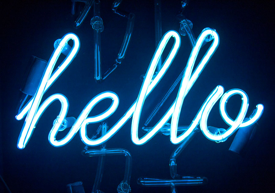 Neon Hello