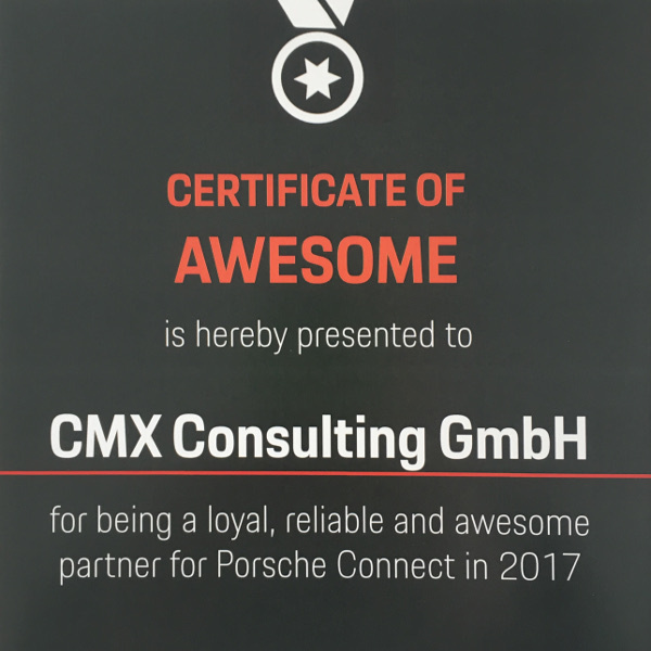 Certificate of awesome