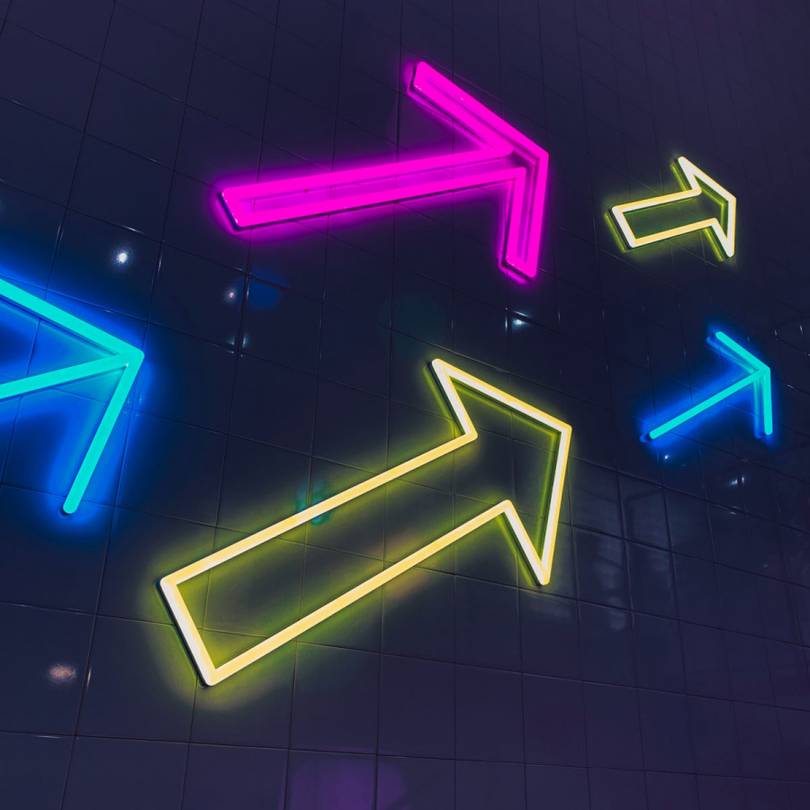 Neon Leuchtpfeile