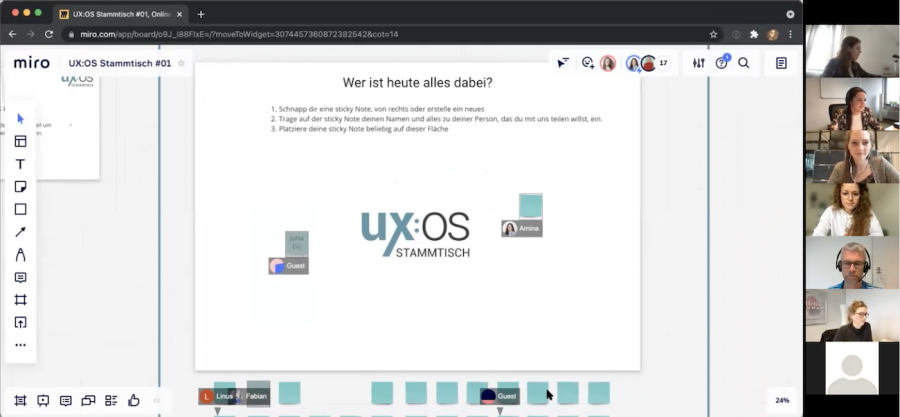 Stammtisch User Experience in Osnabrück online gestartet
