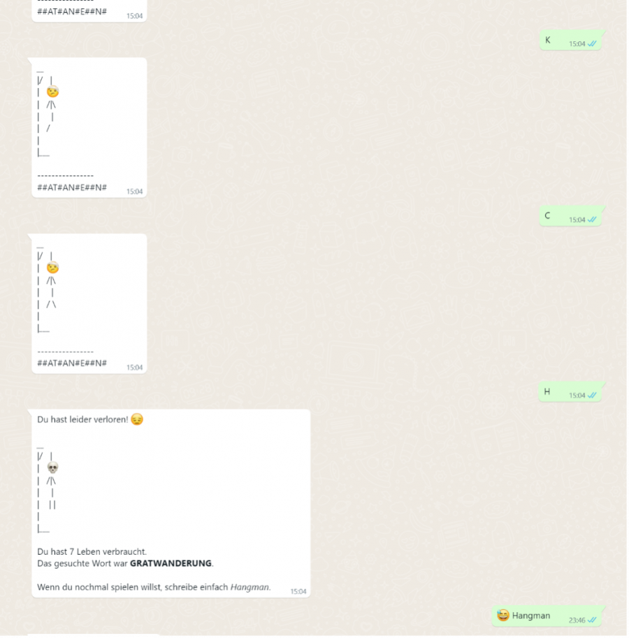 Hangman Dialog